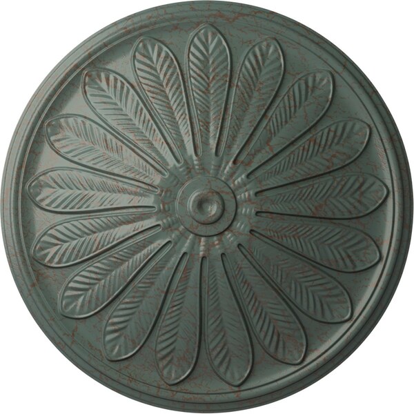 Ekena Millwork Brontes Ceiling Medallion (Fits Canopies up to 3 5/8"), 25 1/2"OD x 5 1/2"P, Cloud Burst Crackle CM25BRCBC - main